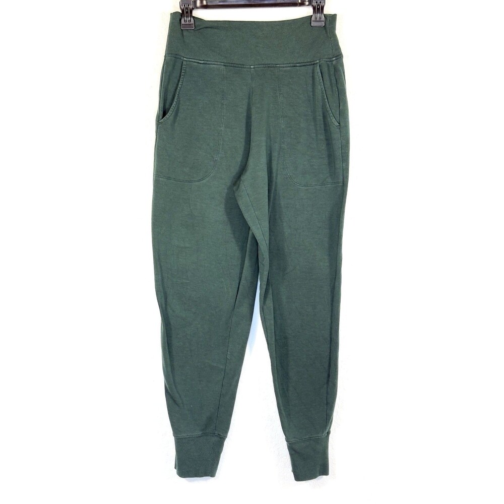 Athleta Coaster Luxe High Rise Joggers Womens SP Dark Green Lounge Sweatpants